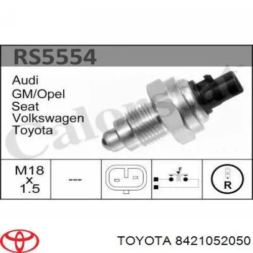 Compre 8421052050 Toyota Sensor de ativação das luzes de marcha à ré