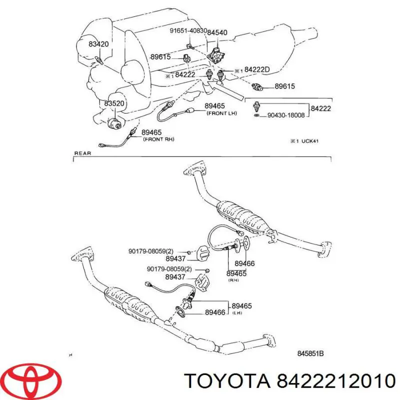  Sensor da caixa de transferência de velocidade elevada/reduzida Toyota RAV4 I Cabrio SUV (SXA 10) (1997 - 2000) I Cabrio