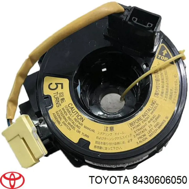 8430635011 Toyota Anel AIRBAG de contato, cabo plano do volante