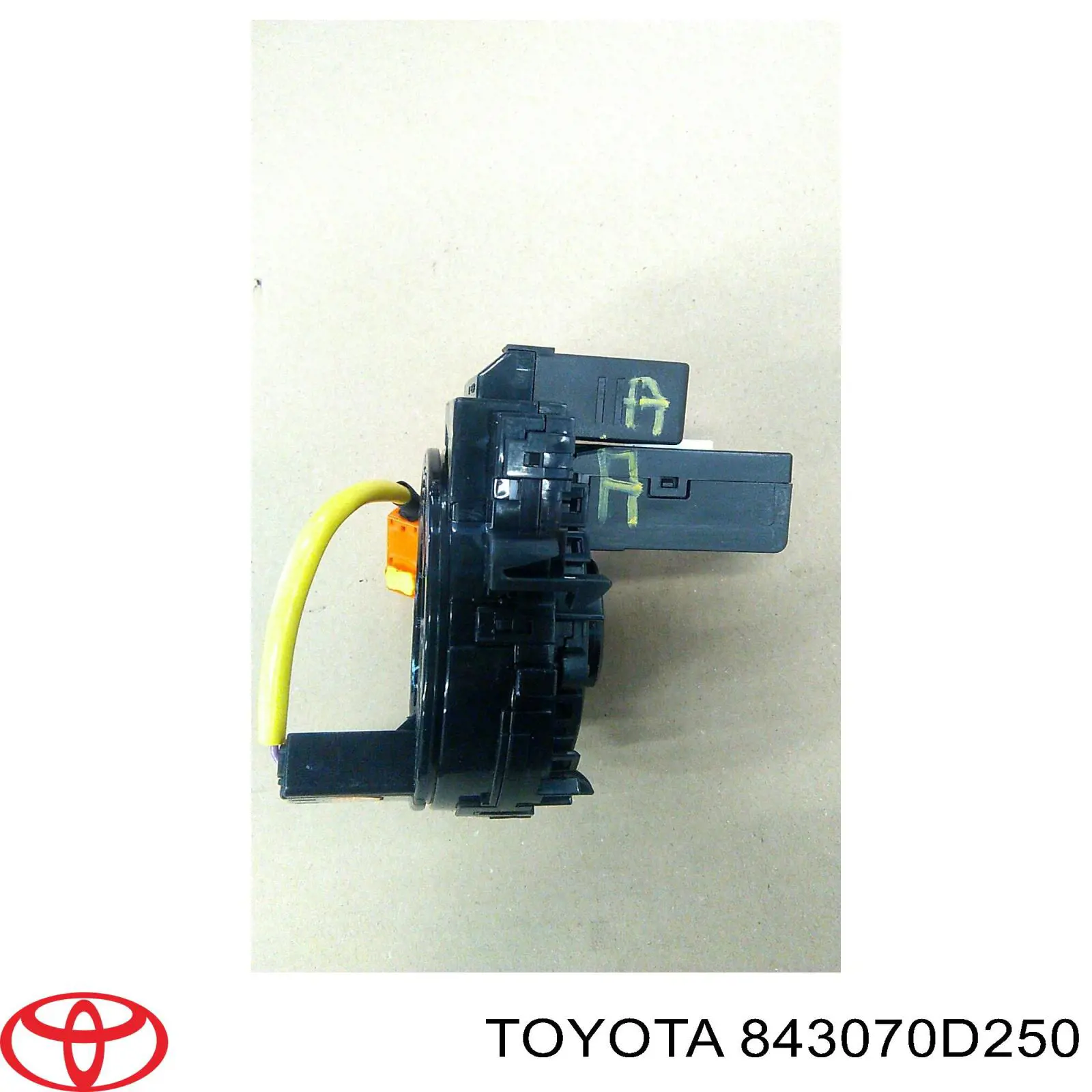 843070D250 Toyota Anel AIRBAG de contato, cabo plano do volante
