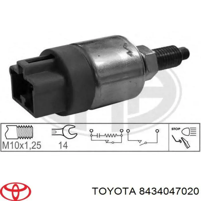 Sensor de ativação do sinal de parada Toyota 8434047020 preço, a partir de 16,87 USD