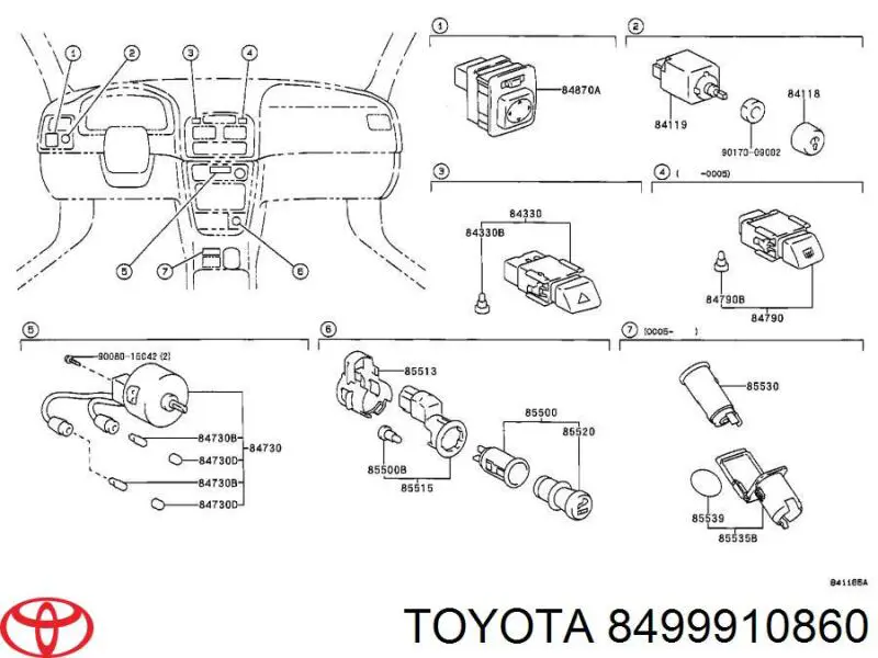 8499910860 Toyota 