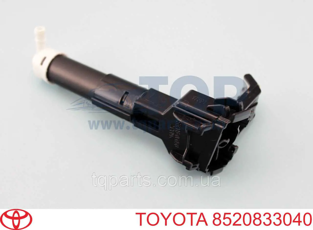 8520833040 Toyota Injetor de fluido para lavador da luz dianteira esquerda