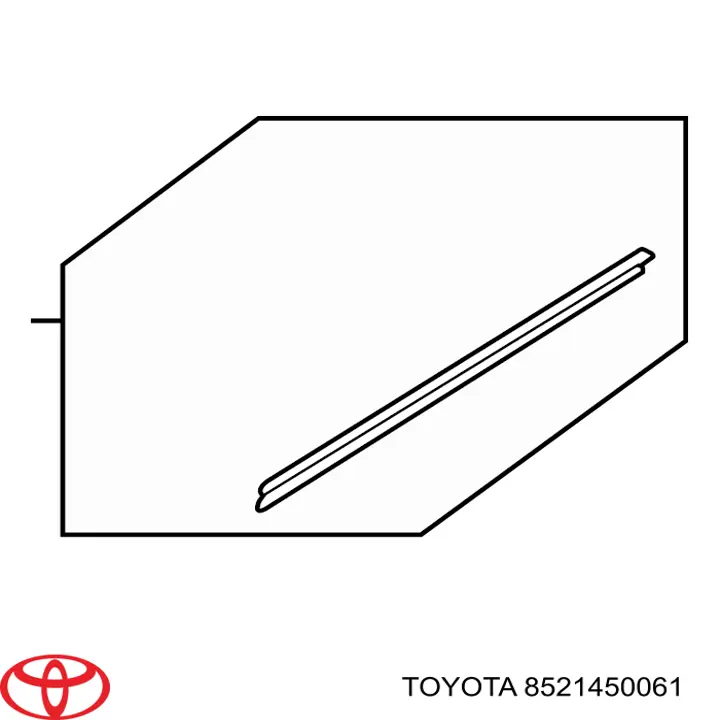 8521450061 Toyota Limpa-pára-brisas do pára-brisas de passageiro
