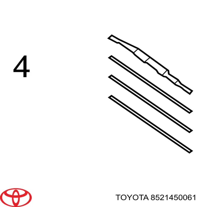 Compre 8521450061 Toyota Limpa-pára-brisas do pára-brisas de passageiro