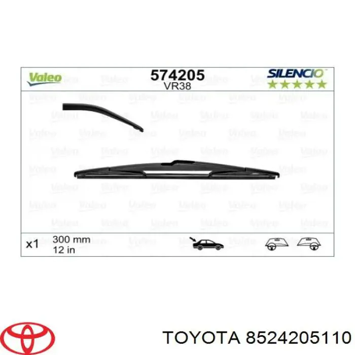 Compre GRB35 Kavo Parts Limpa-pára-brisas de vidro traseiro