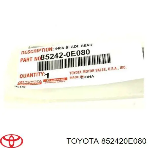 852420E080 Toyota Limpa-pára-brisas de vidro traseiro