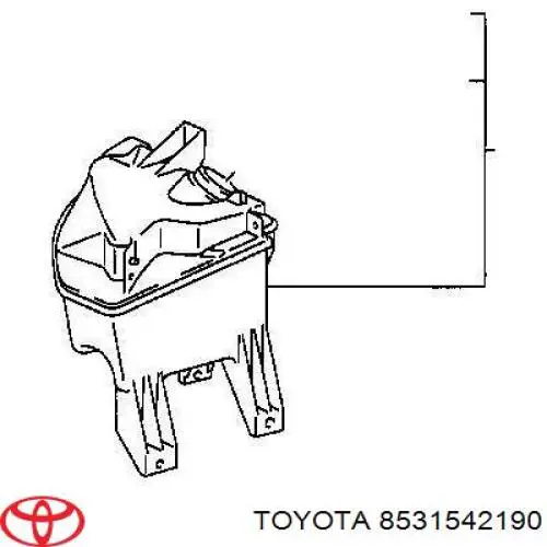 Tanque de fluido para lavador de vidro Toyota 8531542190 preço, a partir de 186,46 USD