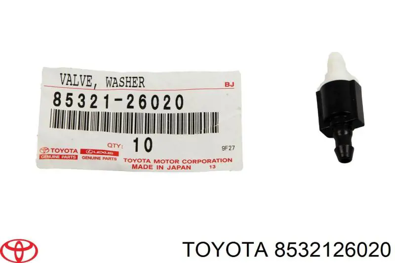 Compre 8532126020 Toyota Válvula de retenção de fluido para lavador de pára-brisas