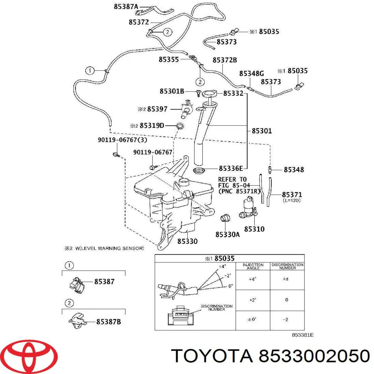 8533002050 Toyota 