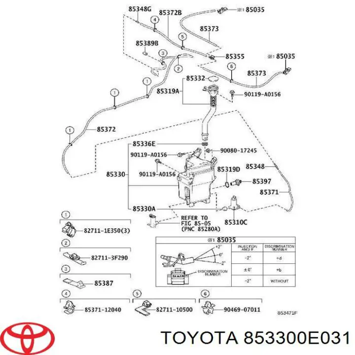  Toyota 853300E031 preço, a partir de 104,39 USD