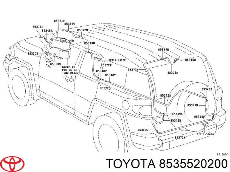  Toyota 8535520200 preço, a partir de 2,85 USD