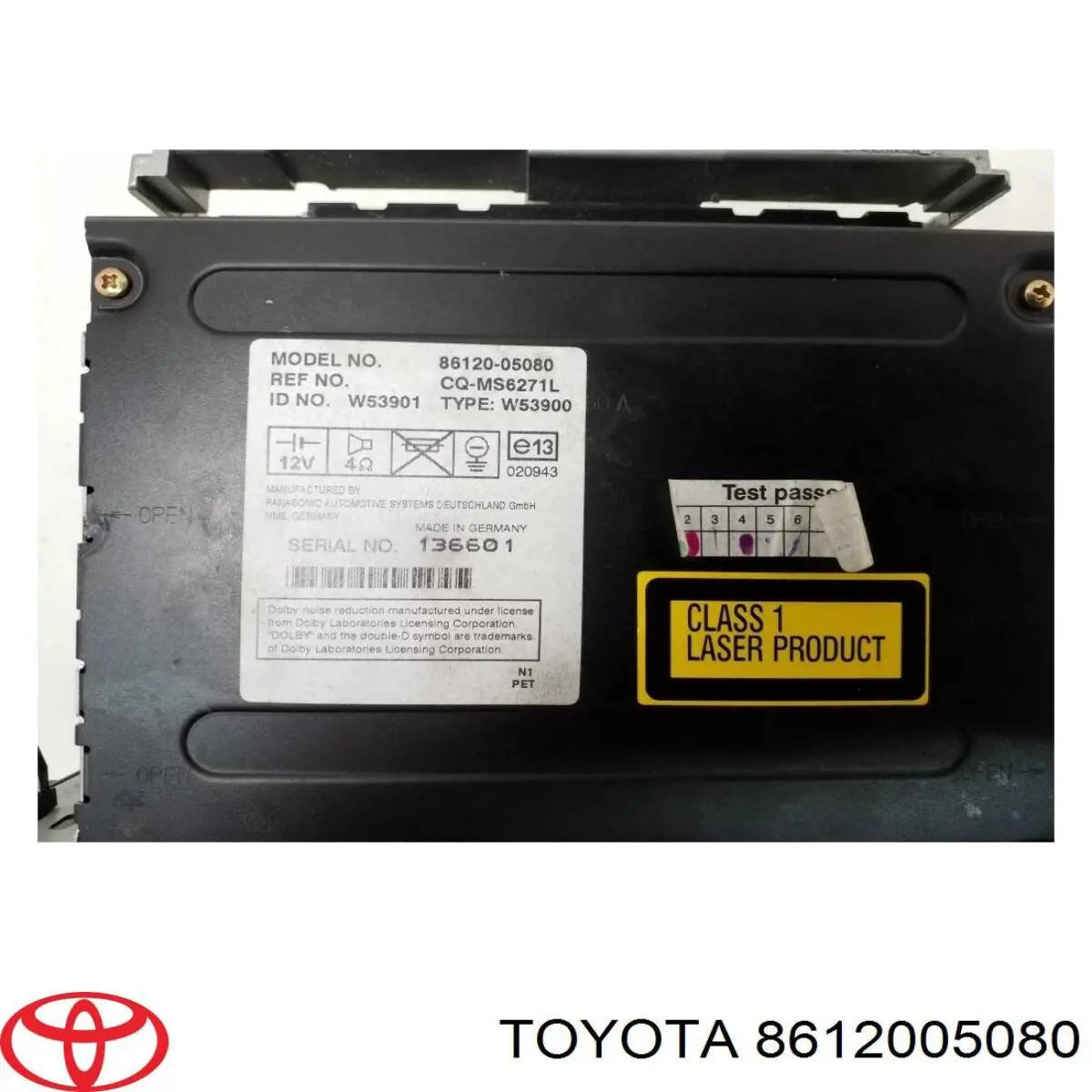 Compre 8612005080 Toyota Aparelhagem de som (rádio AM/FM)