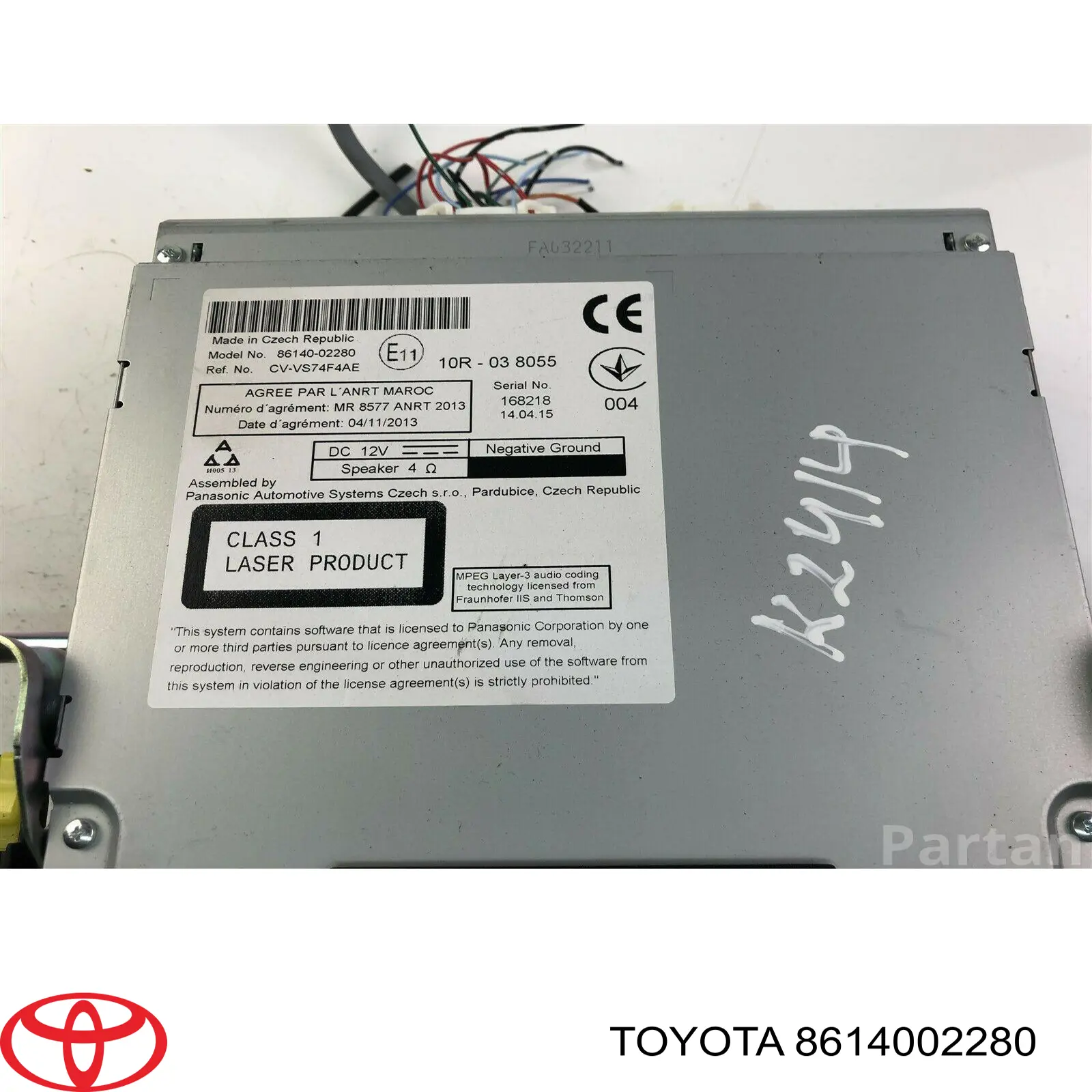 8614002280 Toyota Mostrador multifuncional