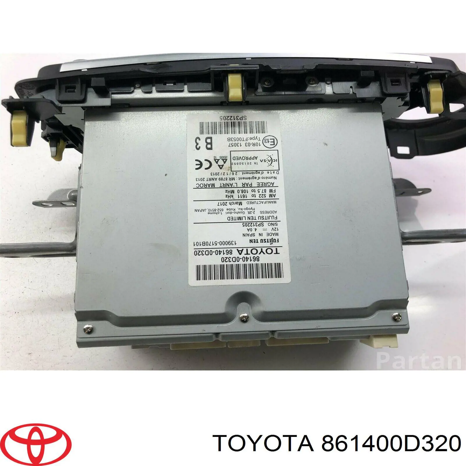 861400D320 Toyota Mostrador multifuncional