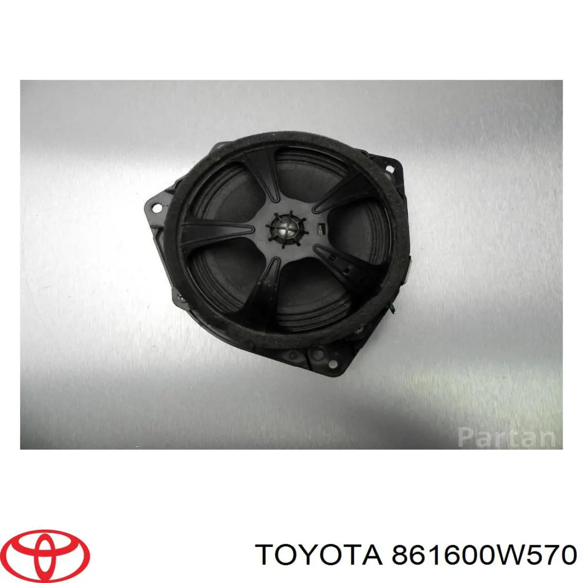 861600W570 Toyota Alto-falante da porta dianteira