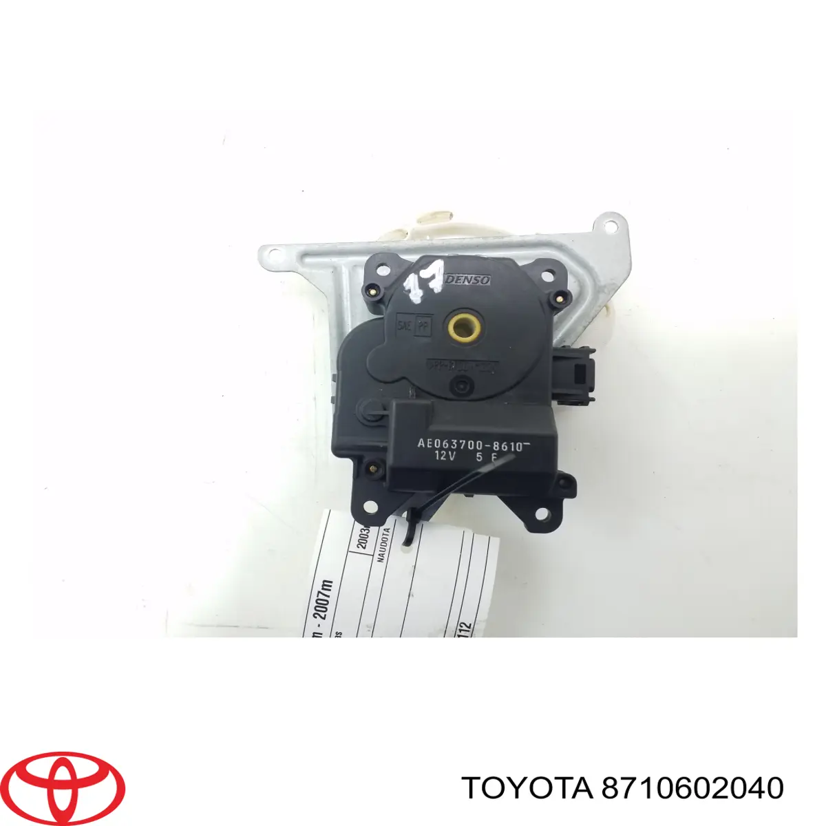 Acionamento de comporta de forno Toyota Corolla  E12U