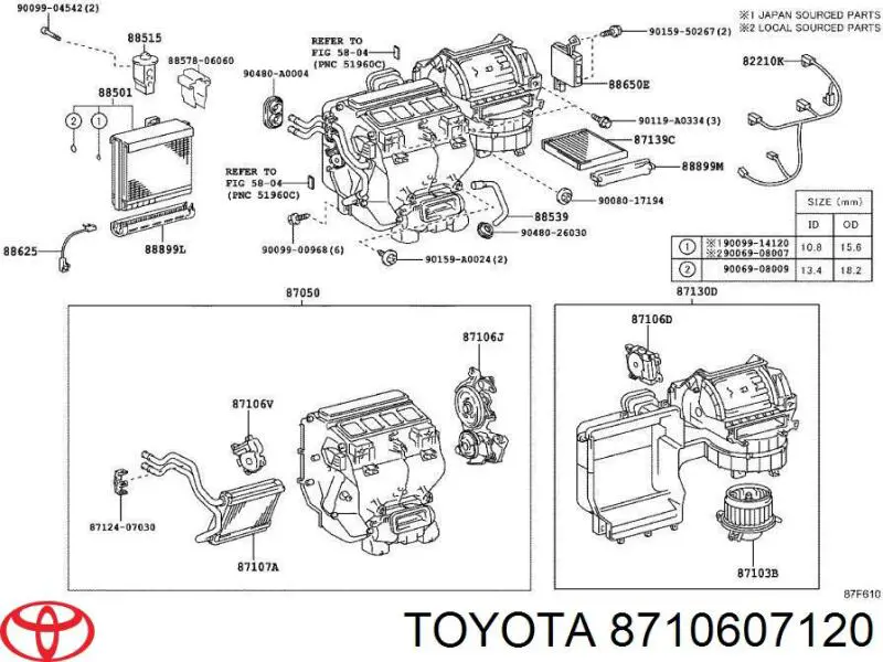 Acionamento de comporta de forno Toyota 8710607120 preço, a partir de 41,92 USD