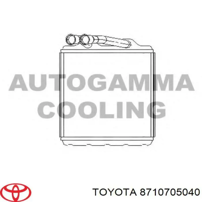 8710705040 Toyota Radiador de forno (de aquecedor)