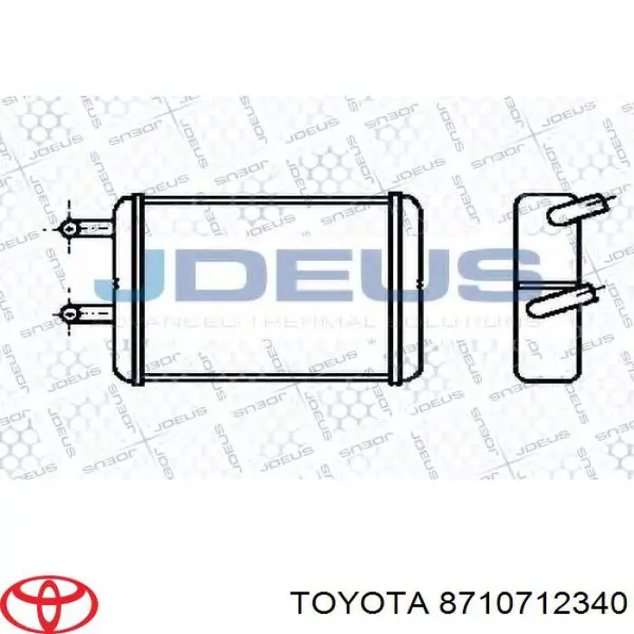 Radiador de forno (de aquecedor) Toyota Corolla  E8