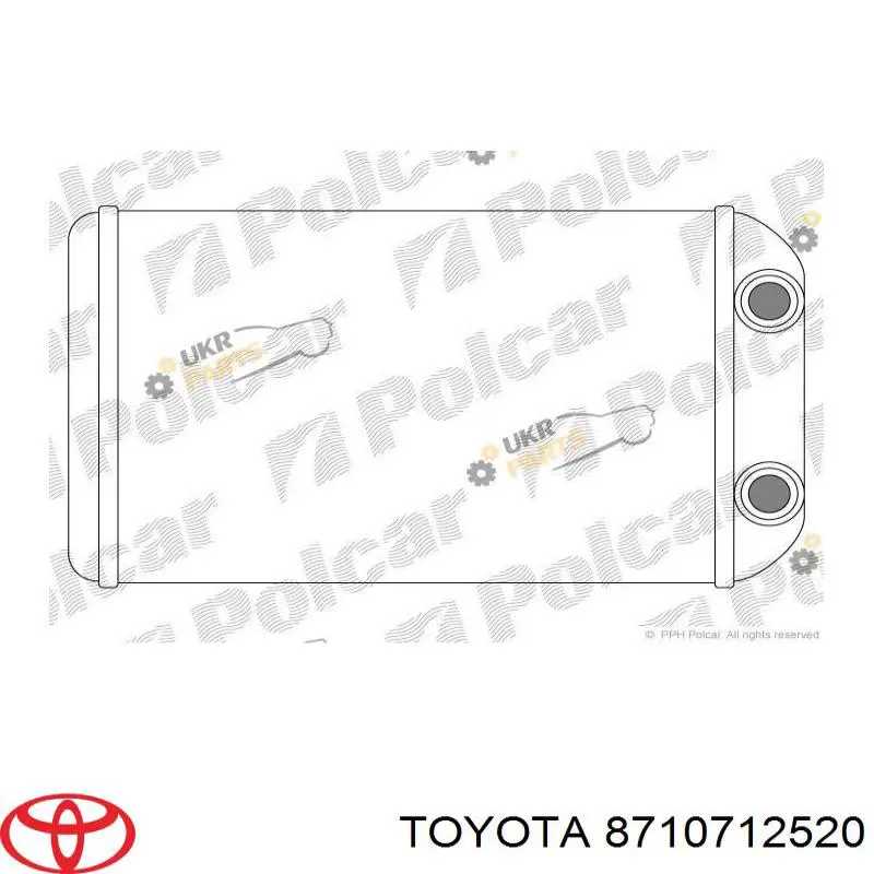 Compre 8710712520 Toyota Radiador de forno (de aquecedor)
