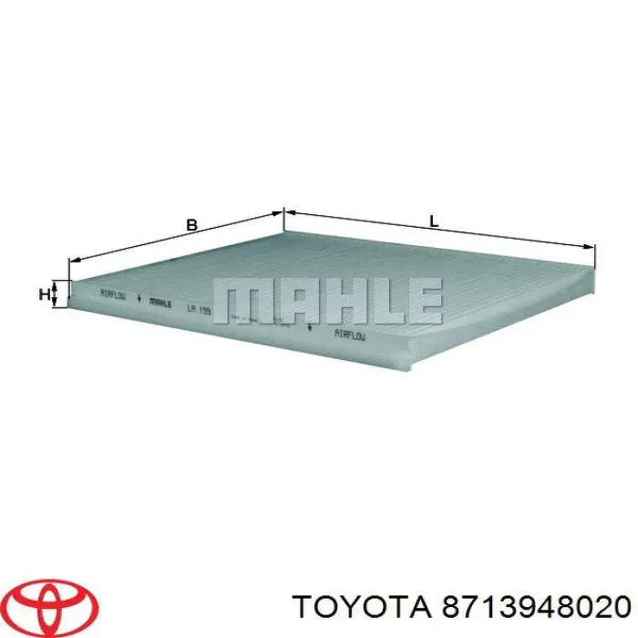 Filtro de salão Toyota 8713948020 preço, a partir de 9,71 USD