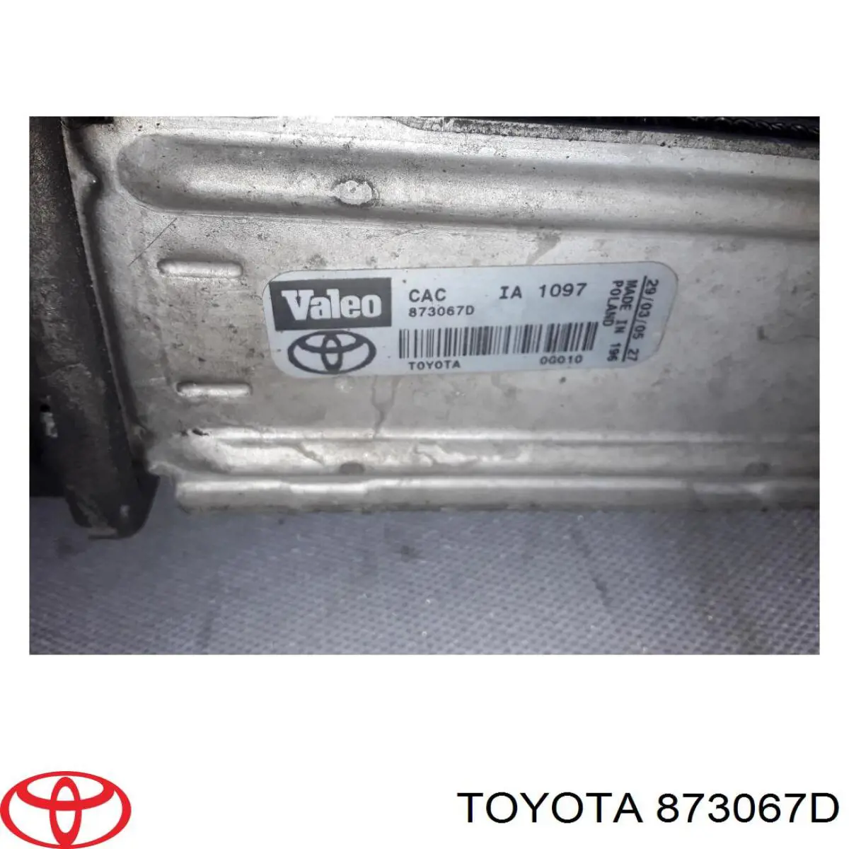 Radiador de intercooler Toyota 873067D preço, a partir de 68,10 USD