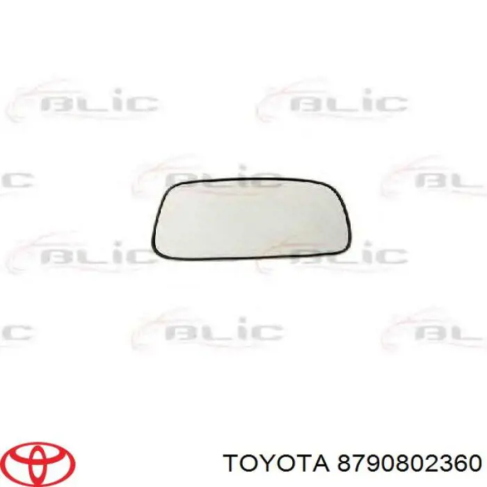 8790802360 Toyota Elemento espelhado do espelho de retrovisão direito