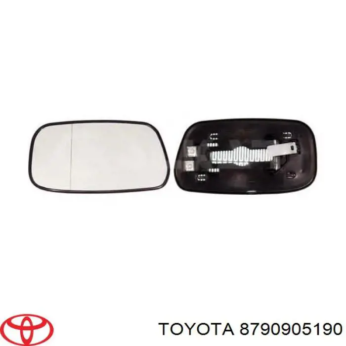 Elemento espelhado do espelho de retrovisão esquerdo Toyota 8790905190 preço, a partir de 13,75 USD