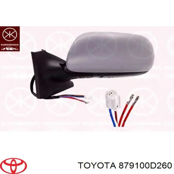Espelho de retrovisão direito Toyota 879100D260 preço, a partir de 93,63 USD