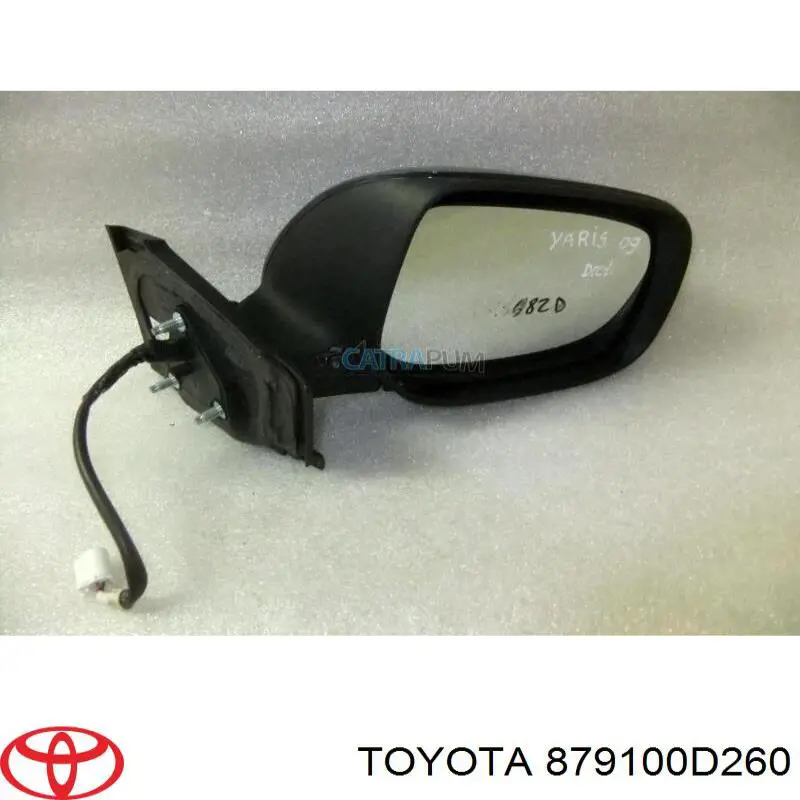 879100D260 Toyota Espelho de retrovisão direito