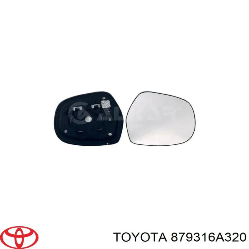Elemento espelhado do espelho de retrovisão direito Toyota 879316A320 preço, a partir de 24,36 USD