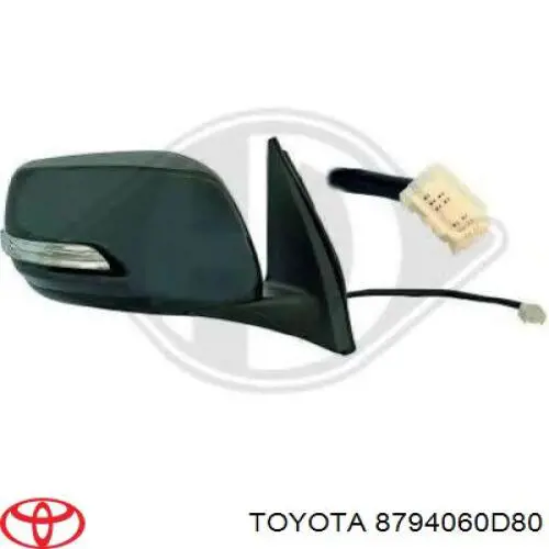 Espelho de retrovisão esquerdo Toyota 8794060D80 preço, a partir de 1946,29 USD