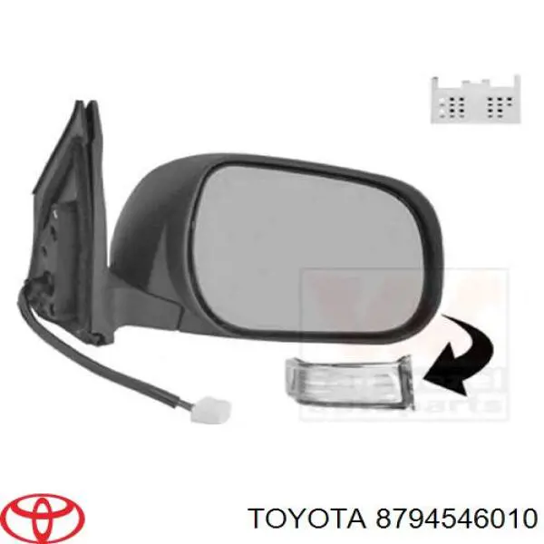 Espelho de retrovisão esquerdo Toyota 8794546010 preço, a partir de 52,94 USD