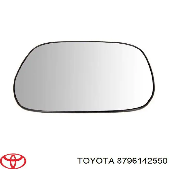 8796142550 Toyota Elemento espelhado do espelho de retrovisão esquerdo