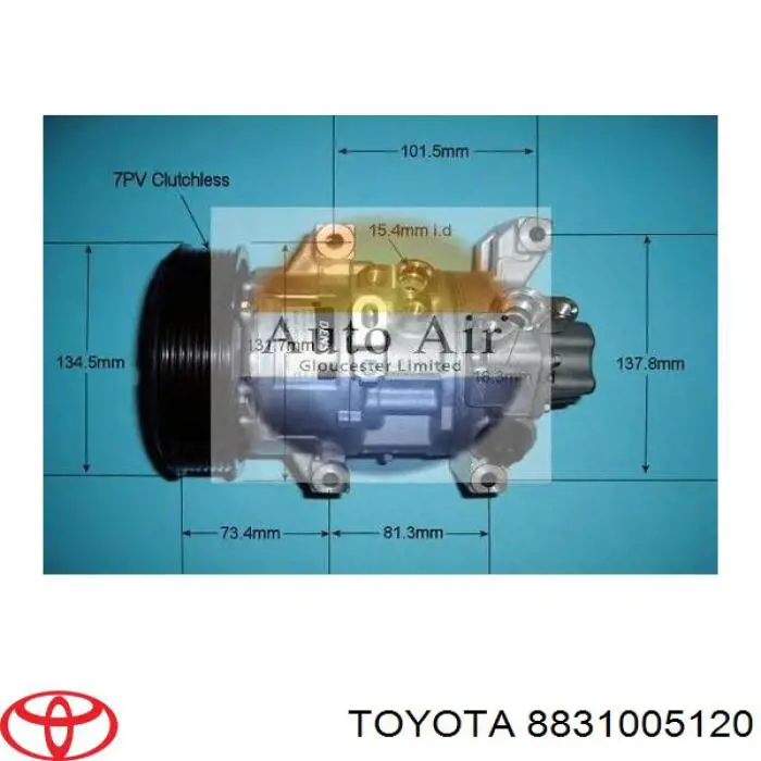 Compressor de aparelho de ar condicionado Toyota 8831005120 preço, a partir de 202,61 USD