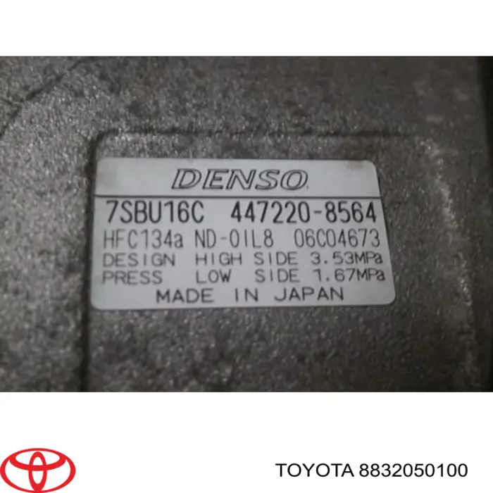 Compressor de aparelho de ar condicionado Toyota 8832050100 preço, a partir de 1846,33 USD