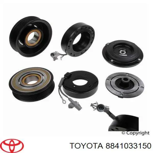 Compre 8841033150 Toyota Acoplamento (bobina magnética) do compressor de aparelho de ar condicionado