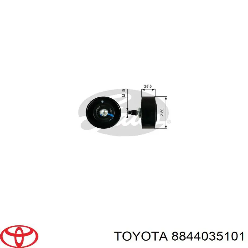 Rolo parasita da correia de transmissão Toyota 8844035101 preço, a partir de 68,95 USD