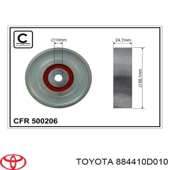 Rolo parasita da correia de transmissão Toyota 884410D010 preço, a partir de 41,69 USD