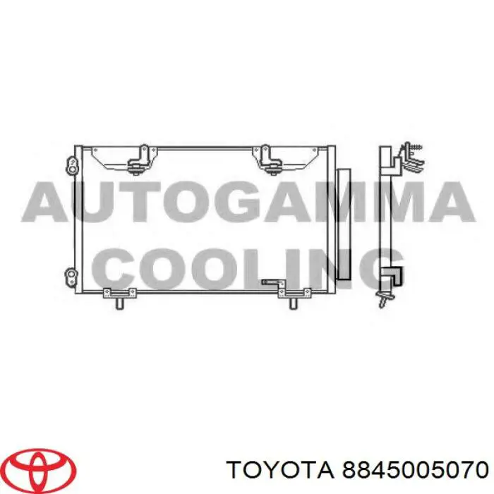 Radiador de aparelho de ar condicionado Toyota 8845005070 preço, a partir de 95,34 USD