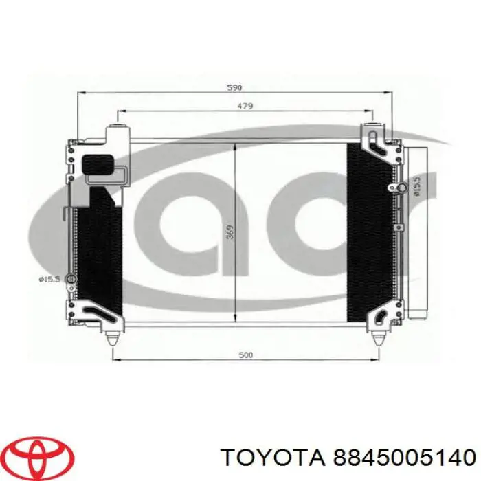Radiador de aparelho de ar condicionado Toyota 8845005140 preço, a partir de 114,07 USD