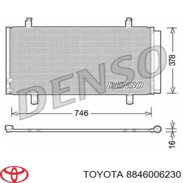 Radiador de aparelho de ar condicionado Toyota 8846006230 preço, a partir de 128,65 USD