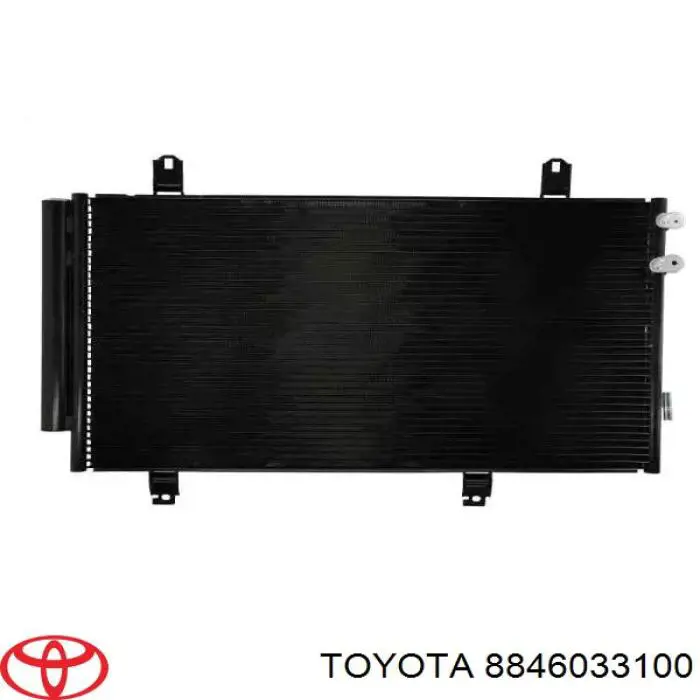 8846033100 Toyota Radiador de aparelho de ar condicionado