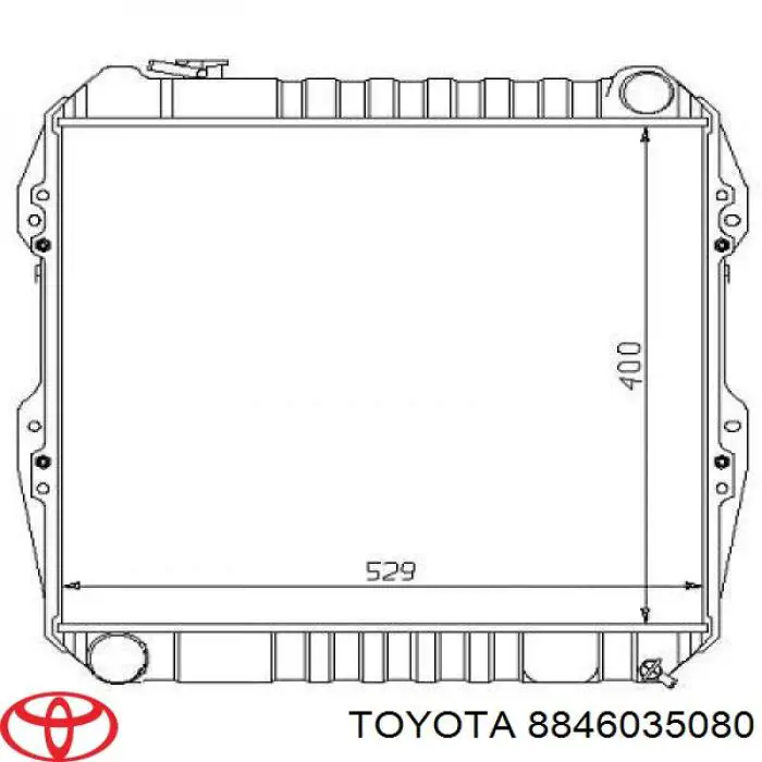 Compre 8846035080 Toyota Radiador de aparelho de ar condicionado