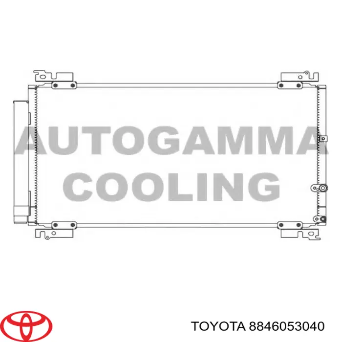 8846053040 Toyota Radiador de aparelho de ar condicionado