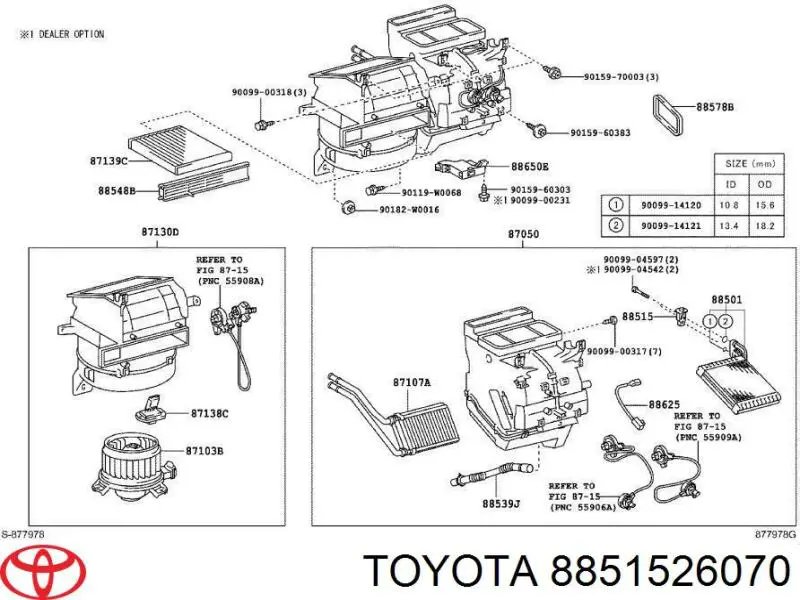 Válvula TRV de aparelho de ar condicionado Toyota 8851542090 preço, a partir de 51,08 USD