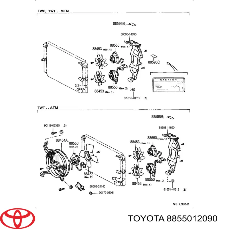 Ventilador (roda de aletas) do radiador de aparelho de ar condicionado Toyota 8855012090 preço, a partir de 445,31 USD