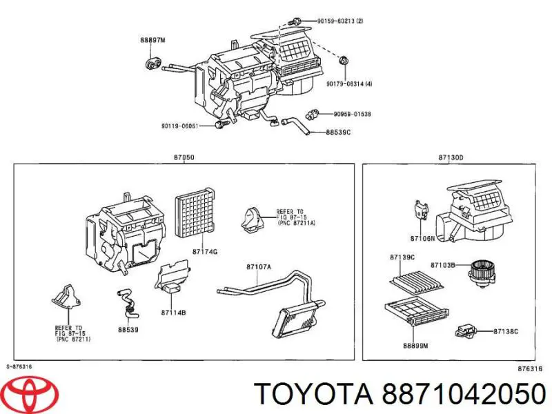  Toyota 8871042050 preço, a partir de 330,31 USD