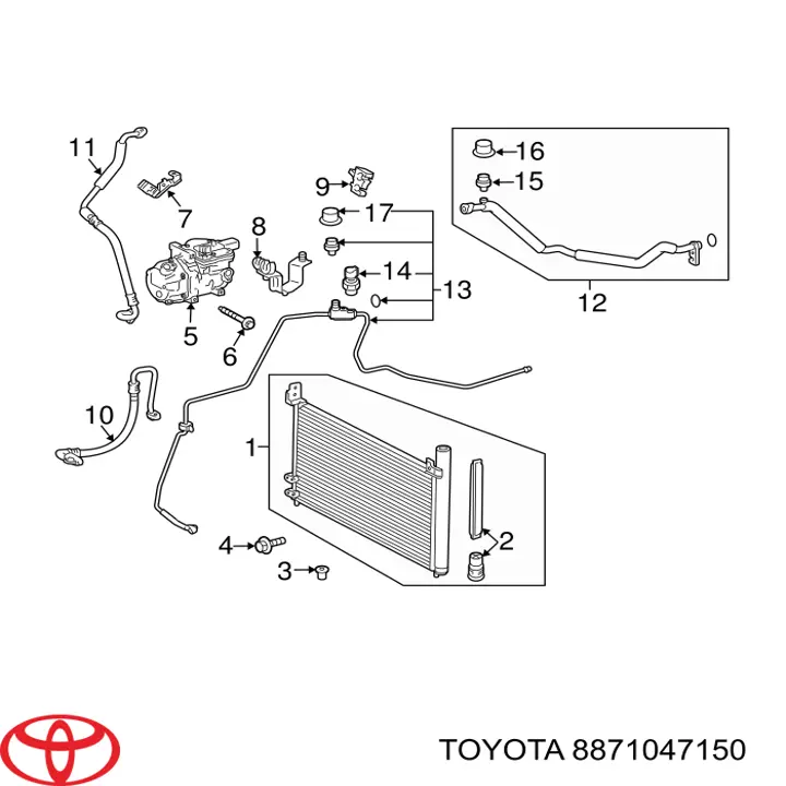  Toyota 8871047150 preço, a partir de 612,18 USD